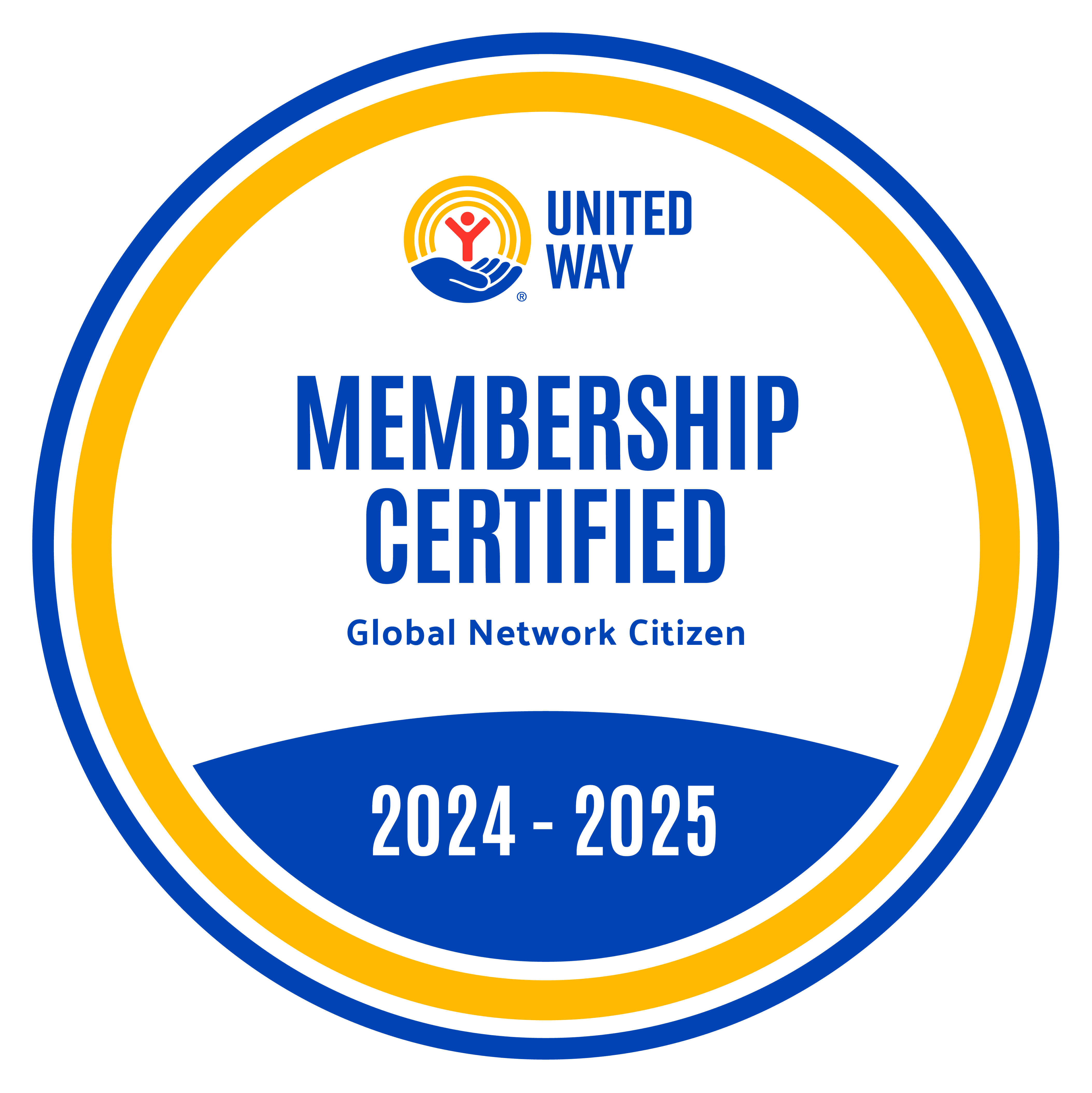 United Way Membership Certified Global Network Citizen 2024-2025
